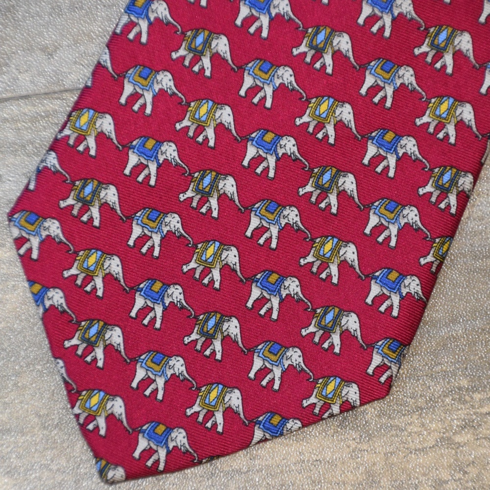 Brooks Brothers Makers Circus Elephant Silk Tie